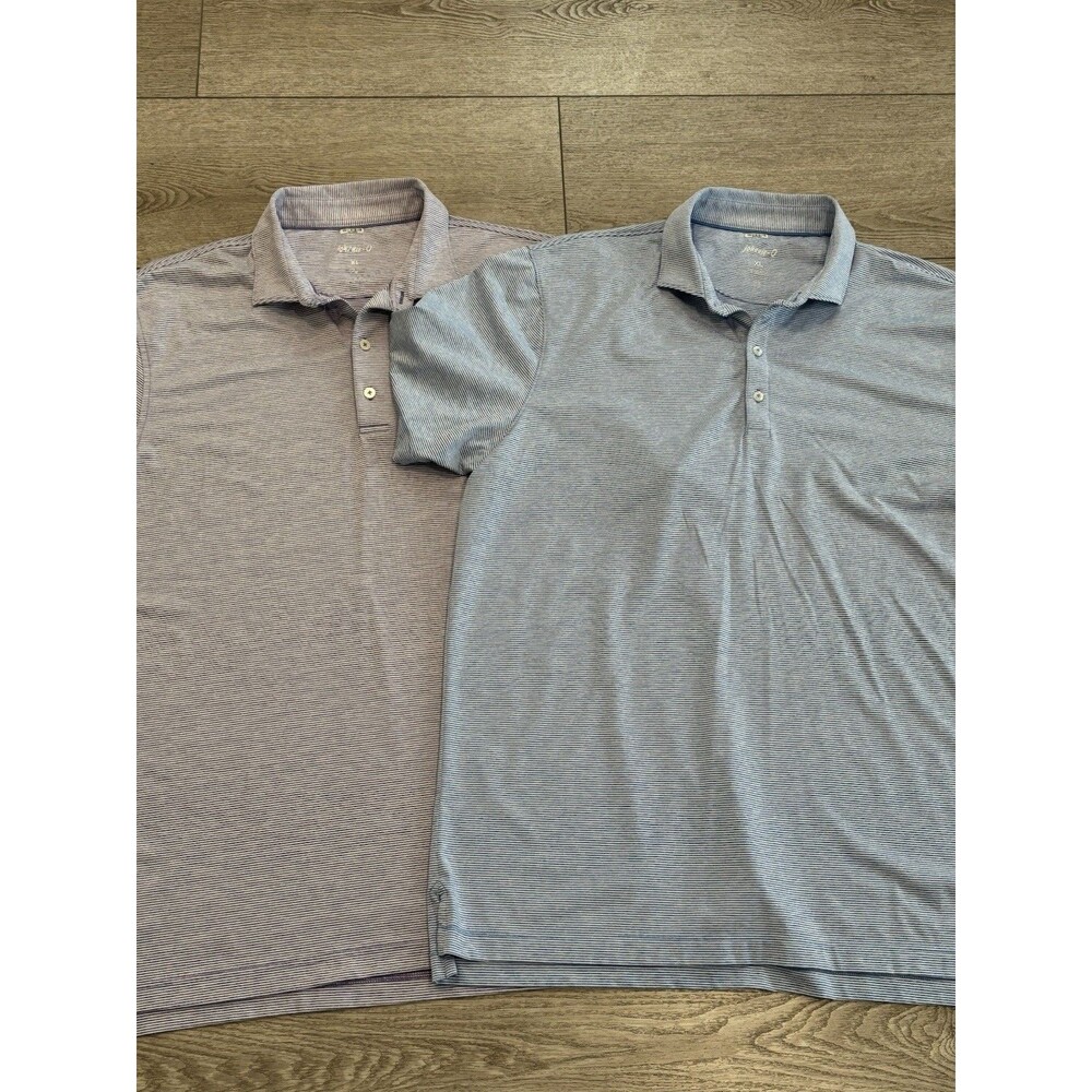 Johnnie O Polo Shirt Performance UPF 50 Sun Protection Striped Men Size‎ XL Golf